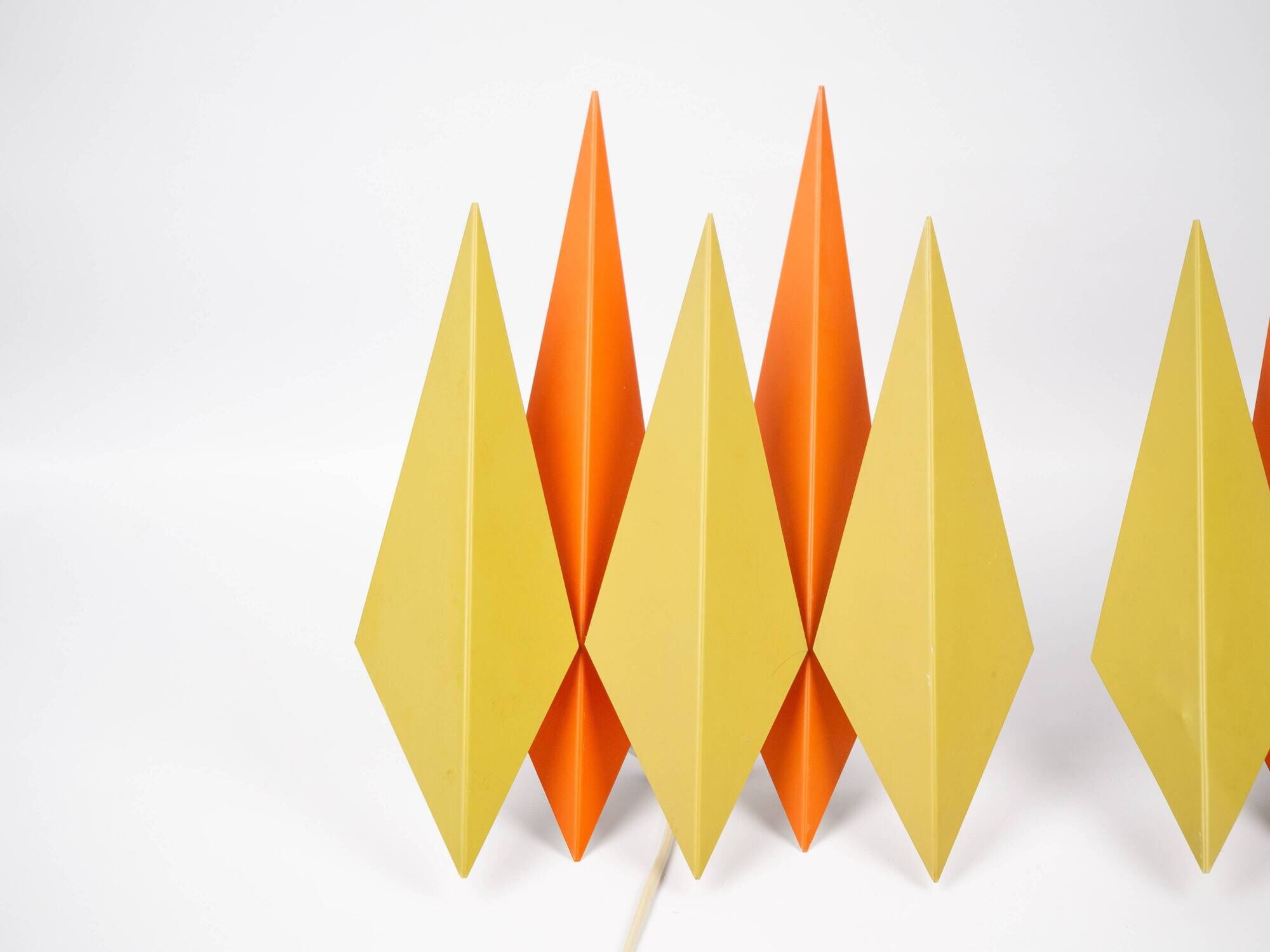 Pair of 2 Danish vintage wall lamps Diamant by Holm Sorensen, 1960