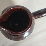 Small pitcher jug Grignan brown imitation barrel