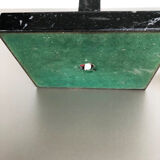 hollywood regency marble table light with opal shade, Italy 1950