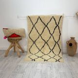 Handmade wool Berber rug 153 x 91 CM