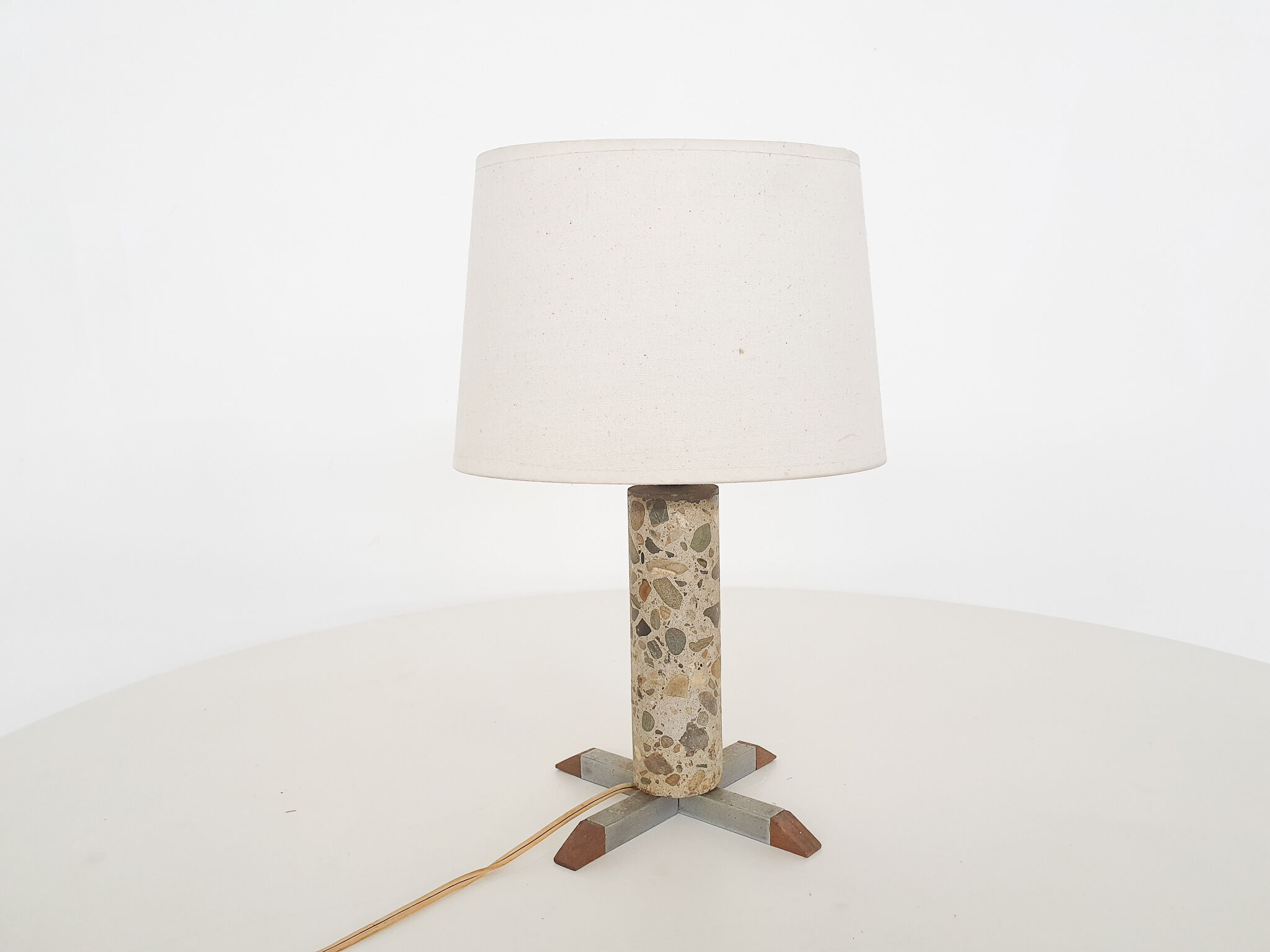 Stone table light, France, 1960's
