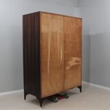 Italian mid century rosewood wardrobe 1950s