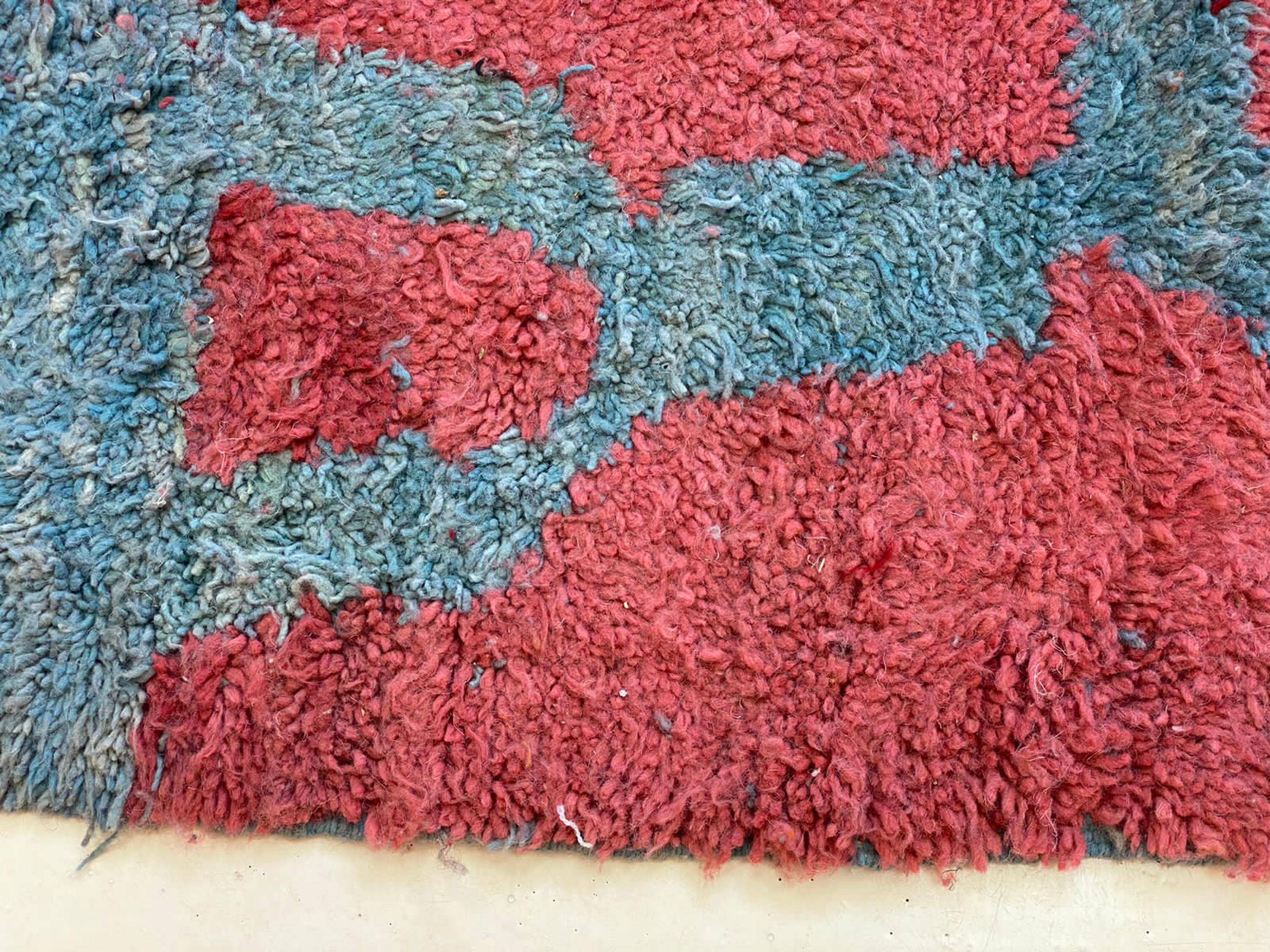 Natural handmade Berber rug 3x2 m