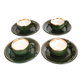 Helvetia Green Bistro Coffee Mugs (4)