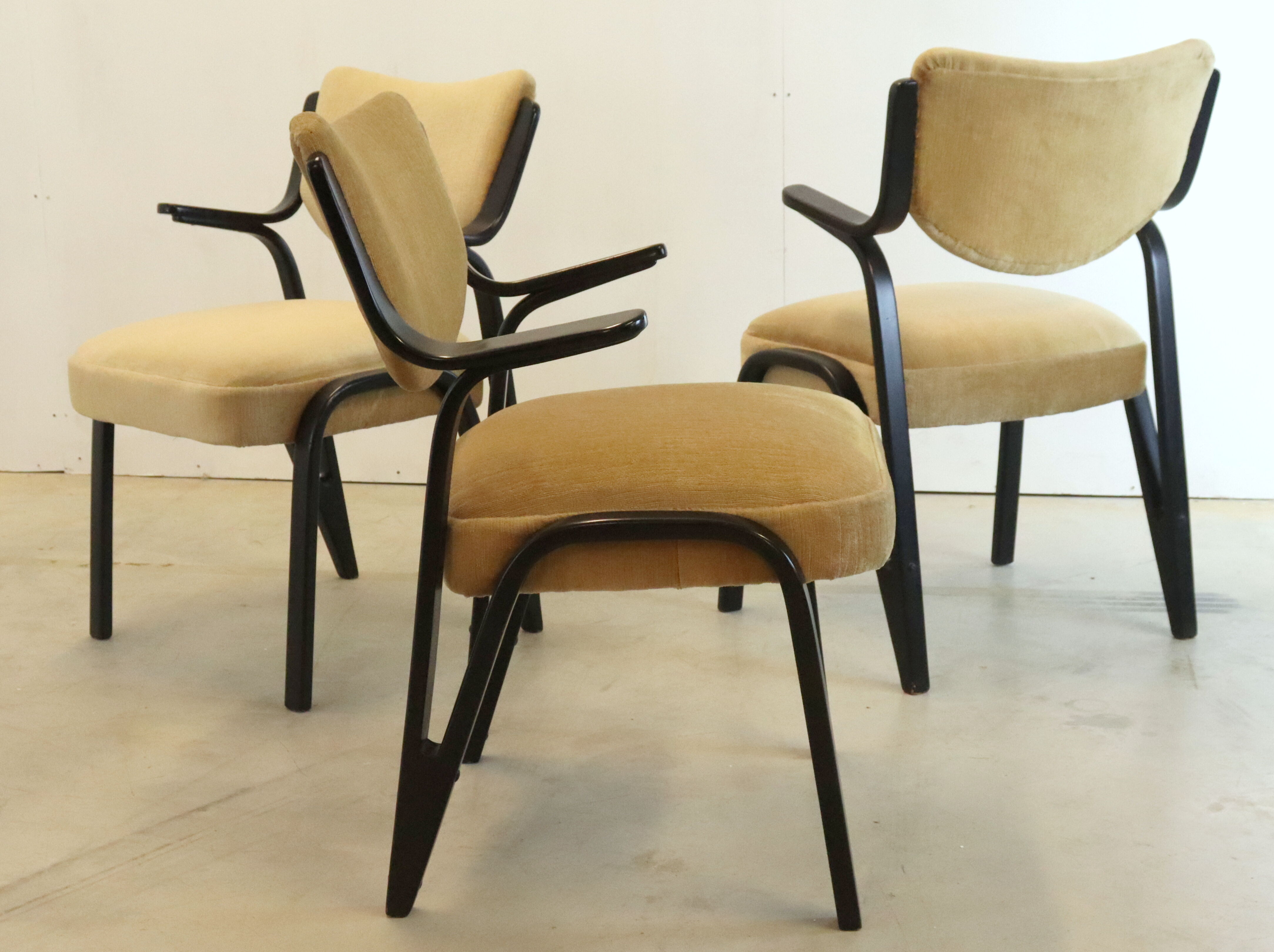 Vintage mid century schwingsessel 'fehrbellin'