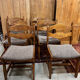 Série de 6 chaises brutalistes