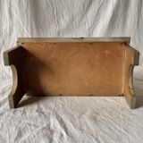 Rustic solid wood footrest