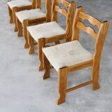 Vintage dining chairs | chairs | brutalist | 1960s