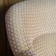Pair of renovated toad armchairs in beige velvet