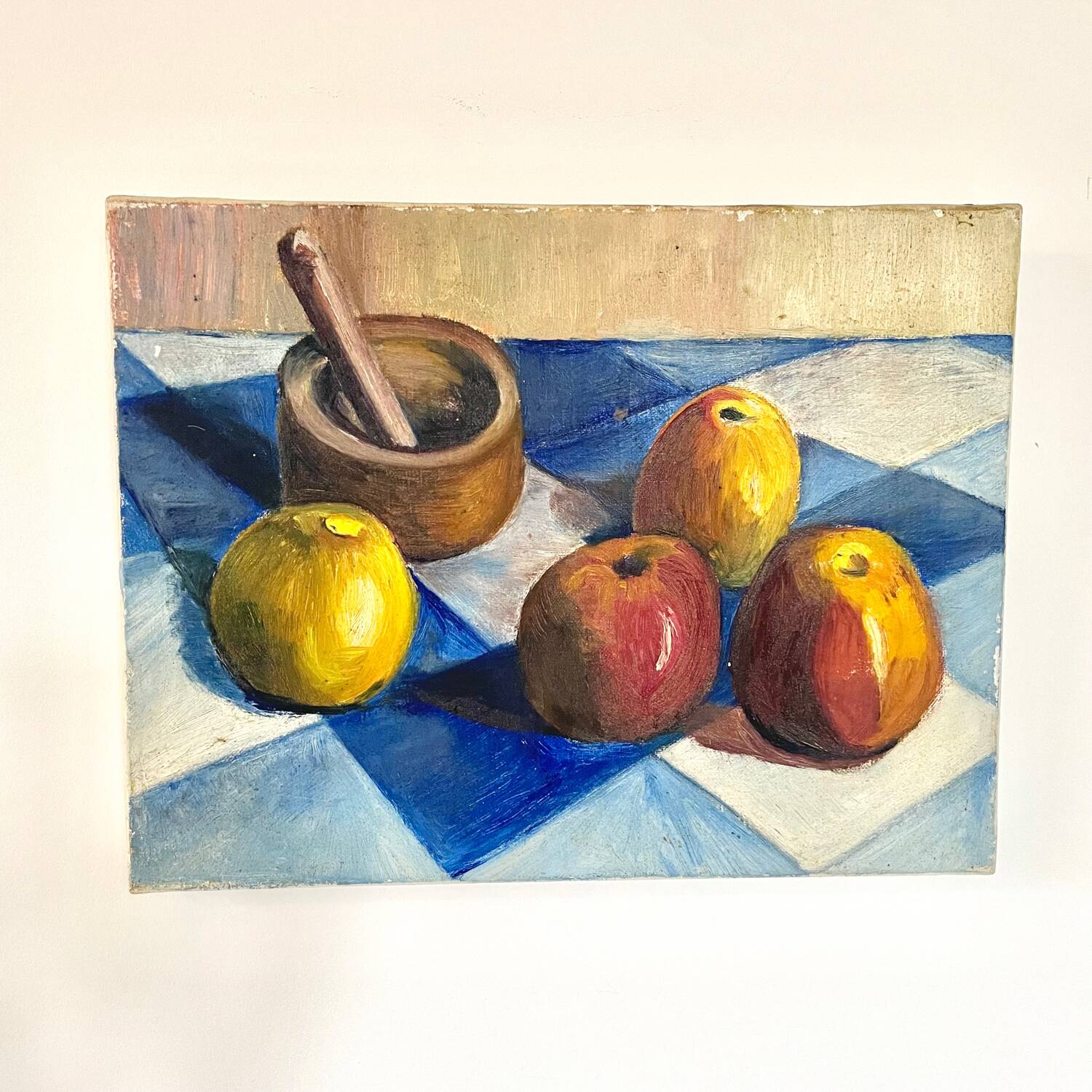 Still life with apples