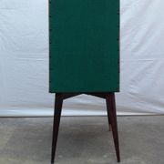 Six chaises modernistes skaï vert