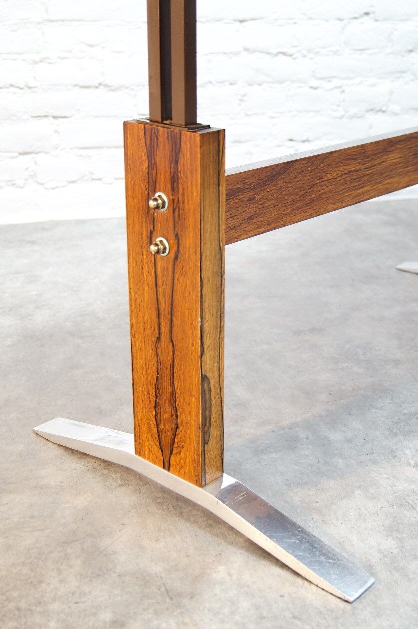 Vintage adjustable rosewood dining or coffee table from K&G, 1960s