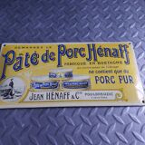 Domed enamelled plate henaff pork paste