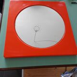 Orange vintage mirror