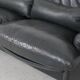 Canapé en cuir avec pouf par Vico Magistretti pour Cassina, années 1980, lot de 2