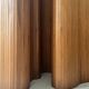 Paravent, claustra modulable en bois style Baumann, 1950