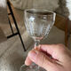 Set of 10 art deco cut glasses