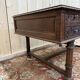 Bureau plat en chêne massif de style Renaissance