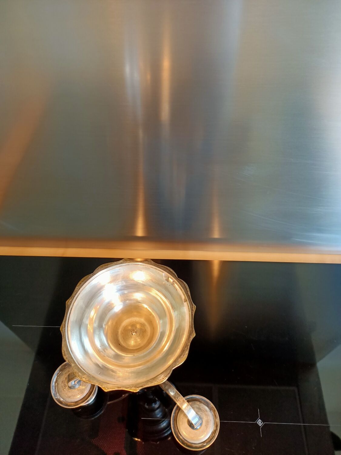 Candlestick candlestick 3 fires silver
