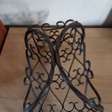 Panier de rangement en fer forgé vintage années 60