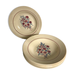 Suite de 6 assiettes - badonviller