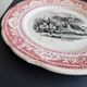 Set of 8 "Month" ceramic talking plates Digoin Sarreguemines