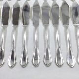 Set de 12 couverts à poisson art déco