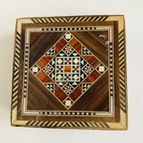 Jewelry box in wooden marquetry