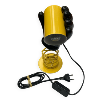 80s metal and plastic table lamp