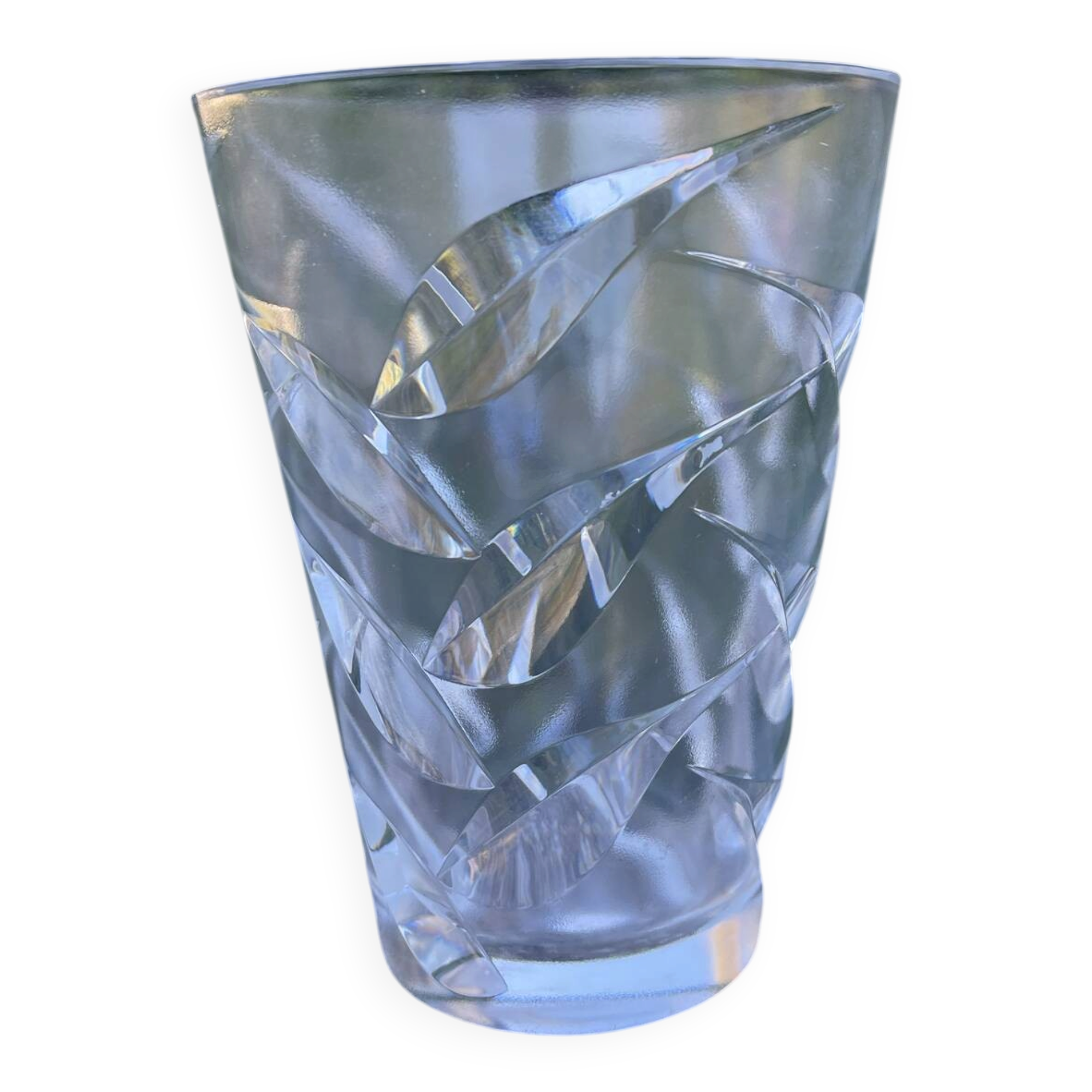 Vintage crystal vase