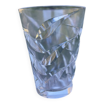 Vase vintage en cristal