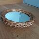 Round rattan wicker mirror 18cm