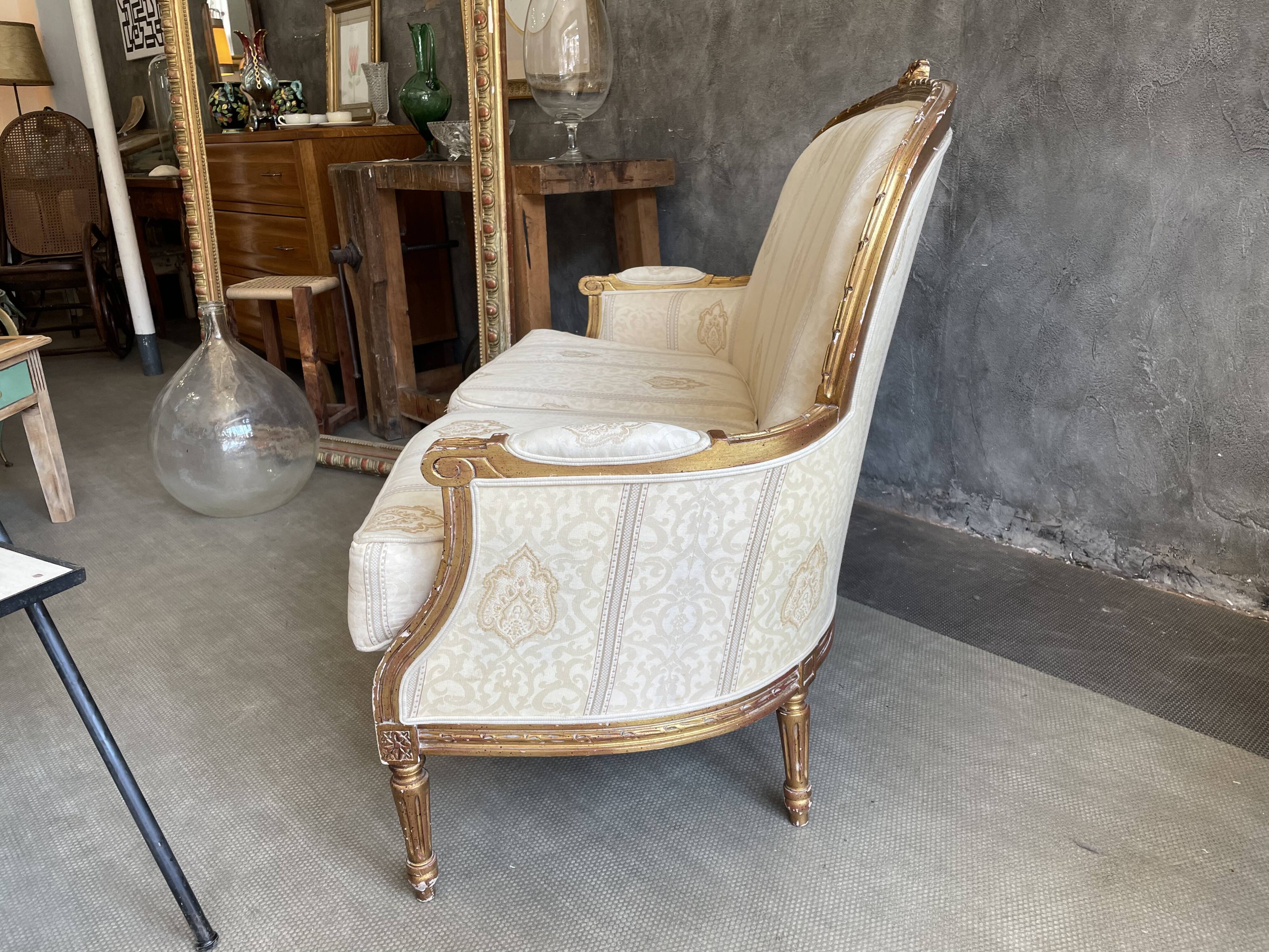 Bench 2 seats Louis XVI