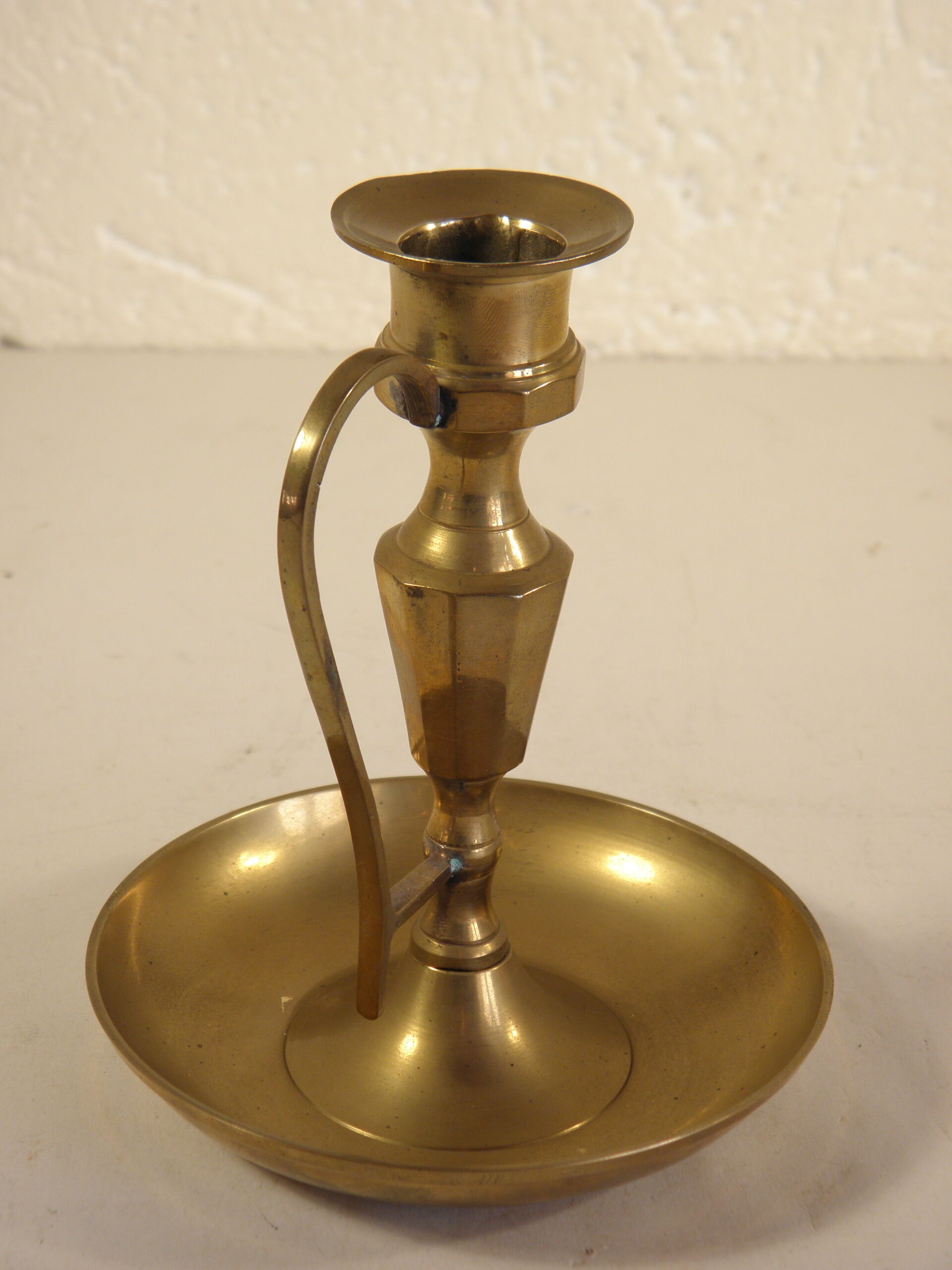 Brass candle holder 13 cm