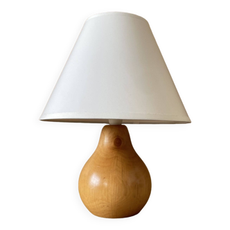 Small turned wooden lamp