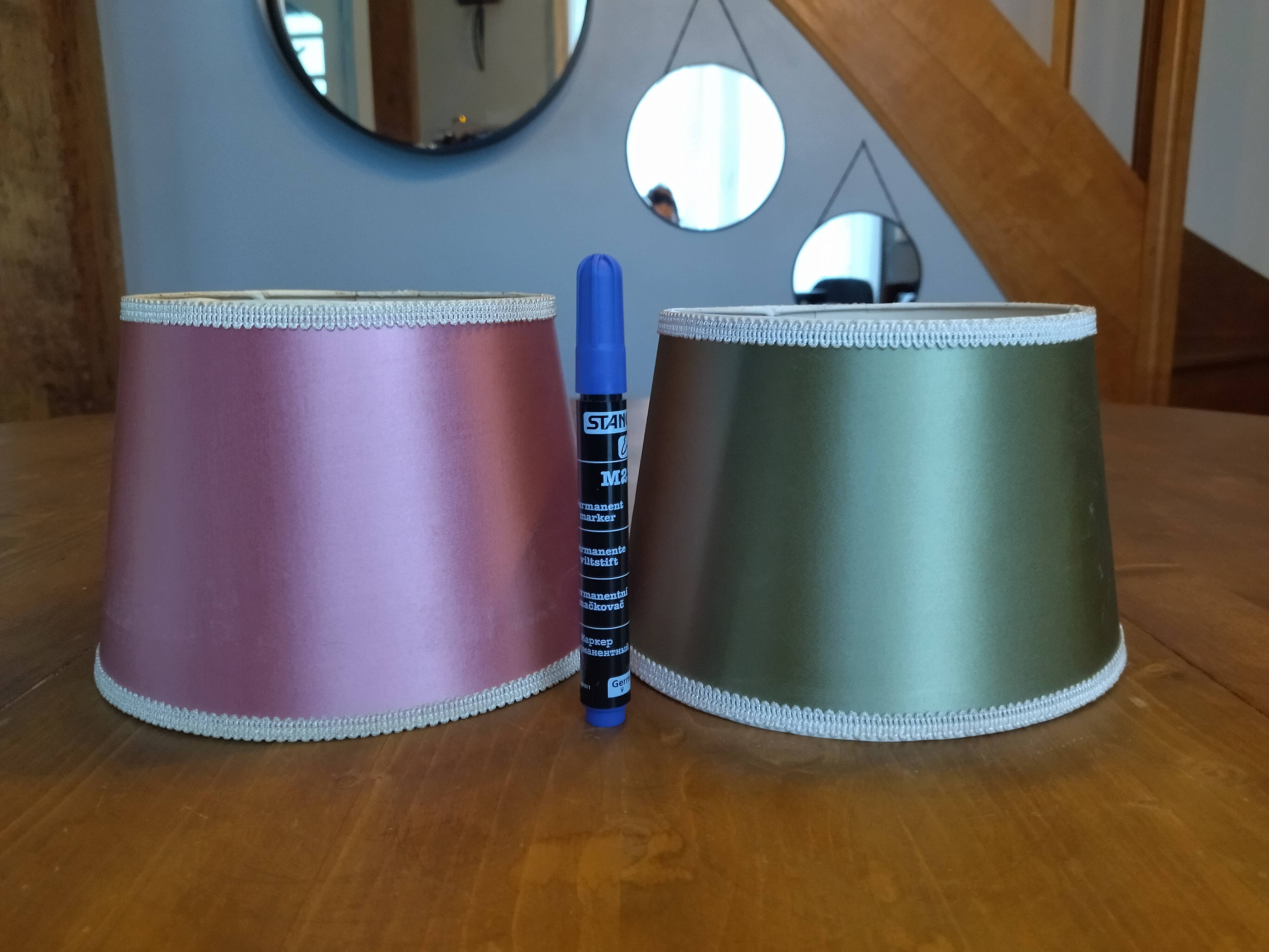 Pair of vintage bronze lamps