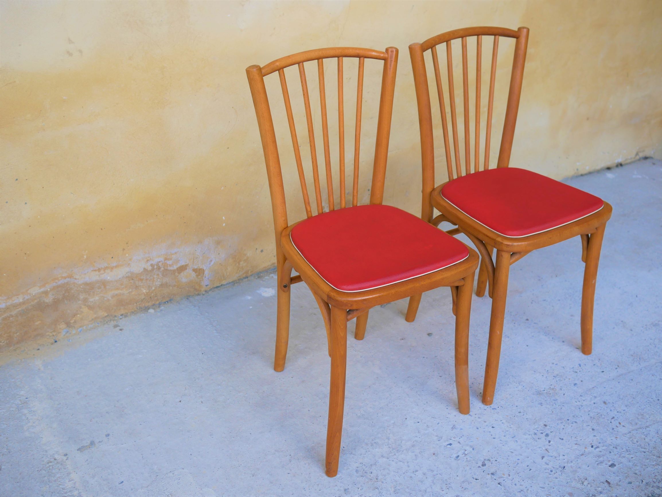 Pair of vintage bistro chairs