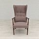 1960s, Swedish design, high-back armchair, furniture wool.