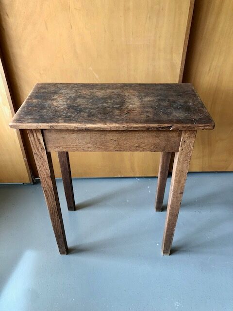 Console table in raw wood