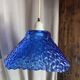 Blue moulded glass suspension