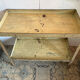 Beige metal shelf