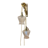 2 vintage globe portable lamps