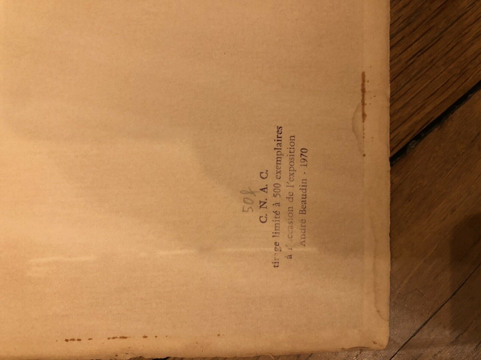 André beaudin, original lithograph, signed and numbered in pencil