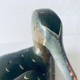 Large decorative wooden duck
