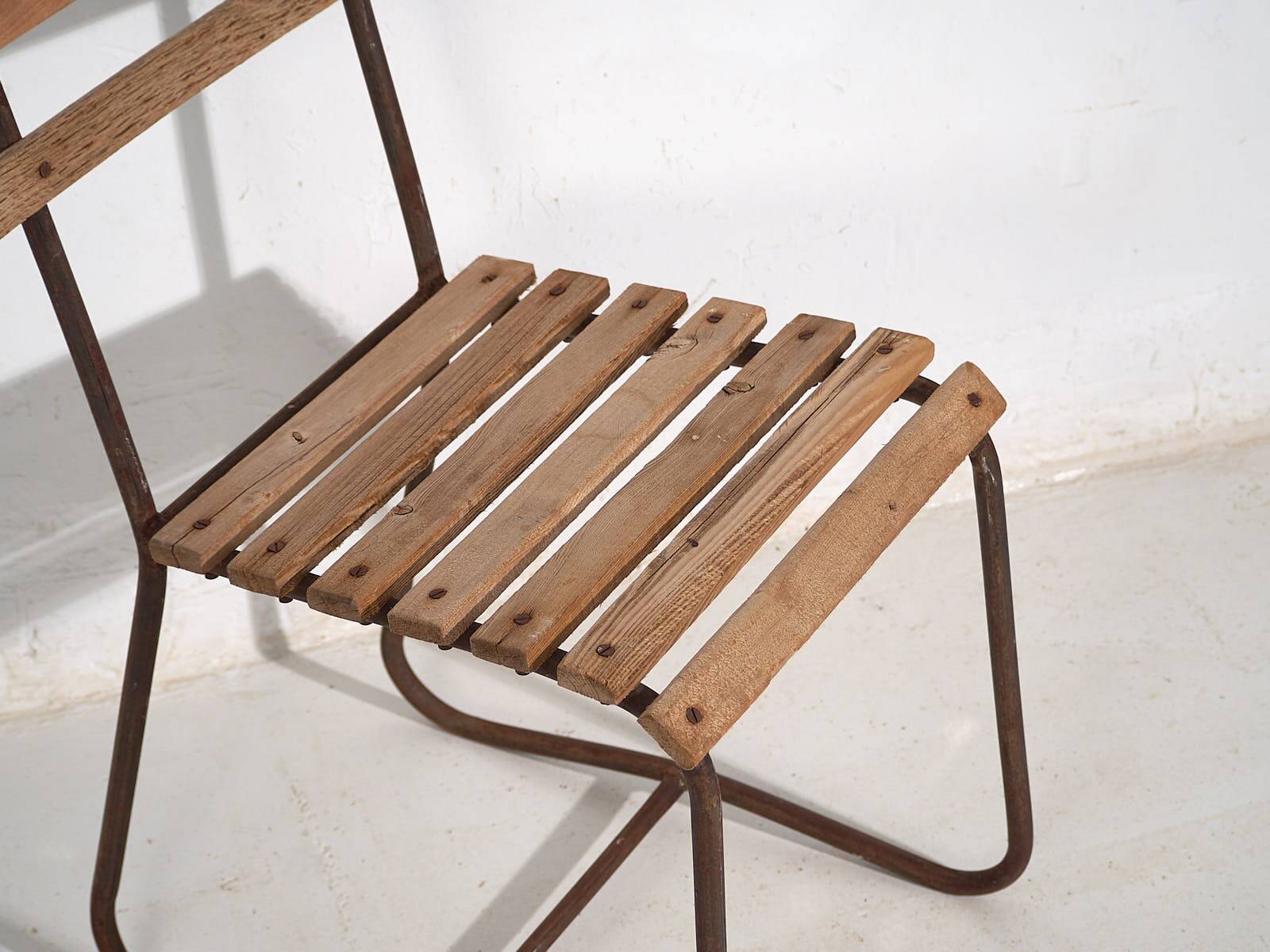 Antique garden chairs (c.1920). Set of 2 pieces no. 2