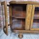 Restored Art Deco Low Display Cabinet TV Console Curved Glass 1930s