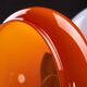 Space Age Orange Glass Lamp, 1970s