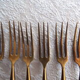 6 forks for dessert