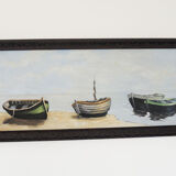 Oil on wood framed and signed Henri Merlet