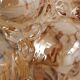 Vintage Amber Bubble Glass Lamp Helena Tynell, 1960